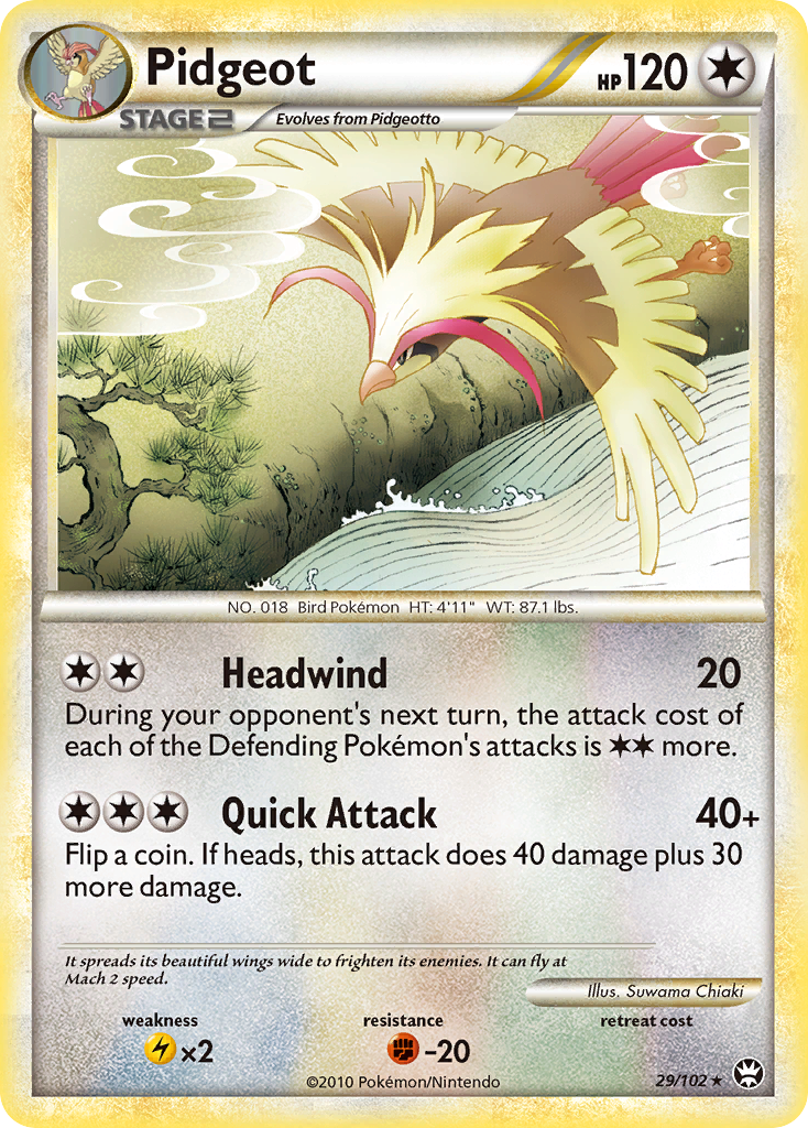 Pidgeot (29/102) [HeartGold & SoulSilver: Triumphant] | Eastridge Sports Cards & Games