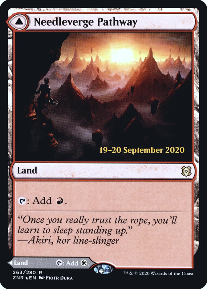 Needleverge Pathway // Pillarverge Pathway  [Zendikar Rising Prerelease Promos] | Eastridge Sports Cards & Games