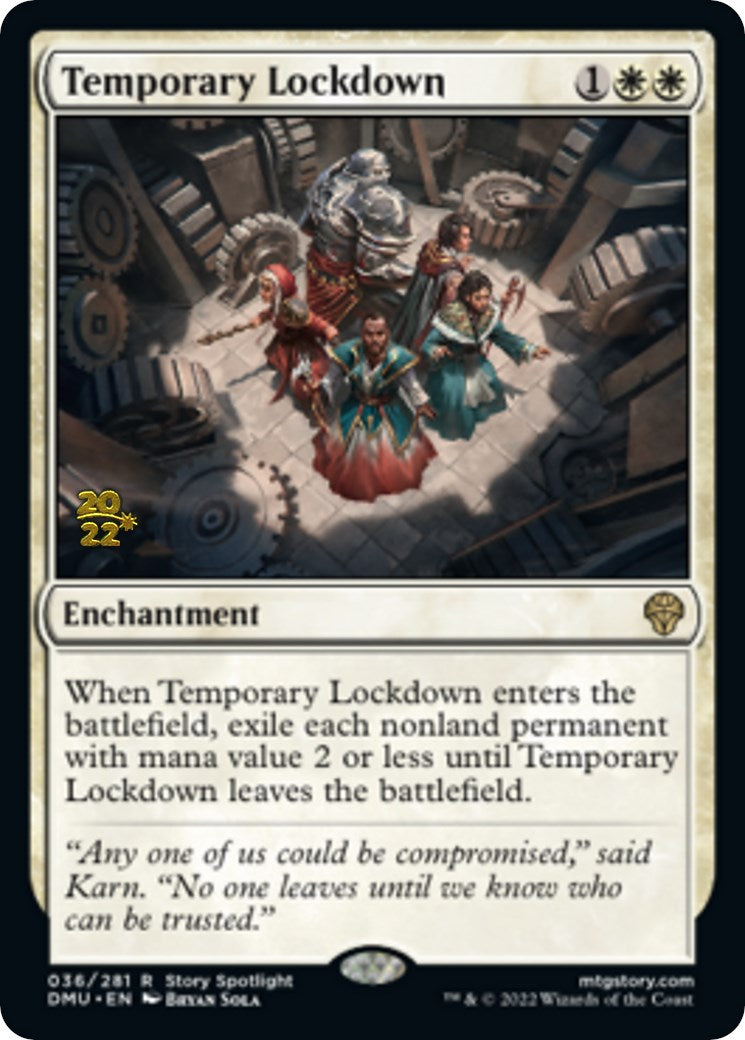 Temporary Lockdown [Dominaria United Prerelease Promos] | Eastridge Sports Cards & Games