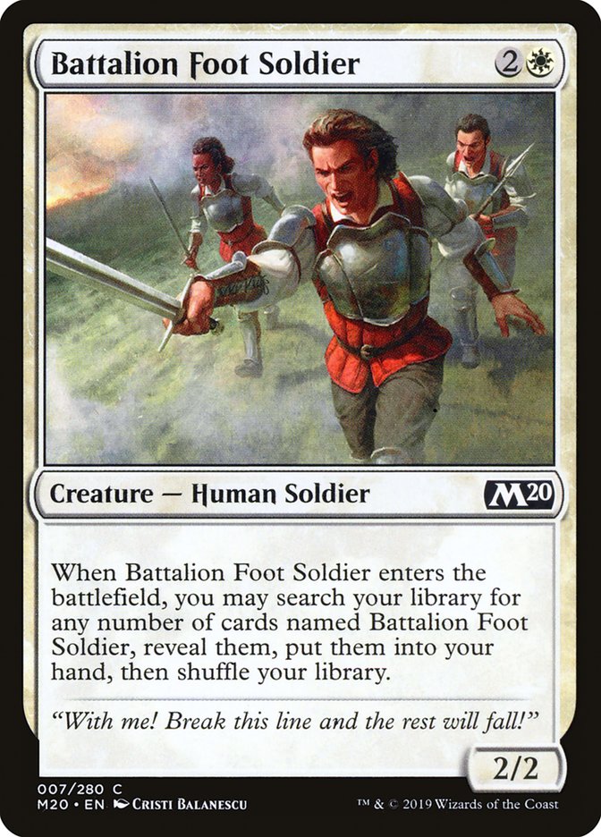 Battalion Foot Soldier [Core Set 2020] | Eastridge Sports Cards & Games