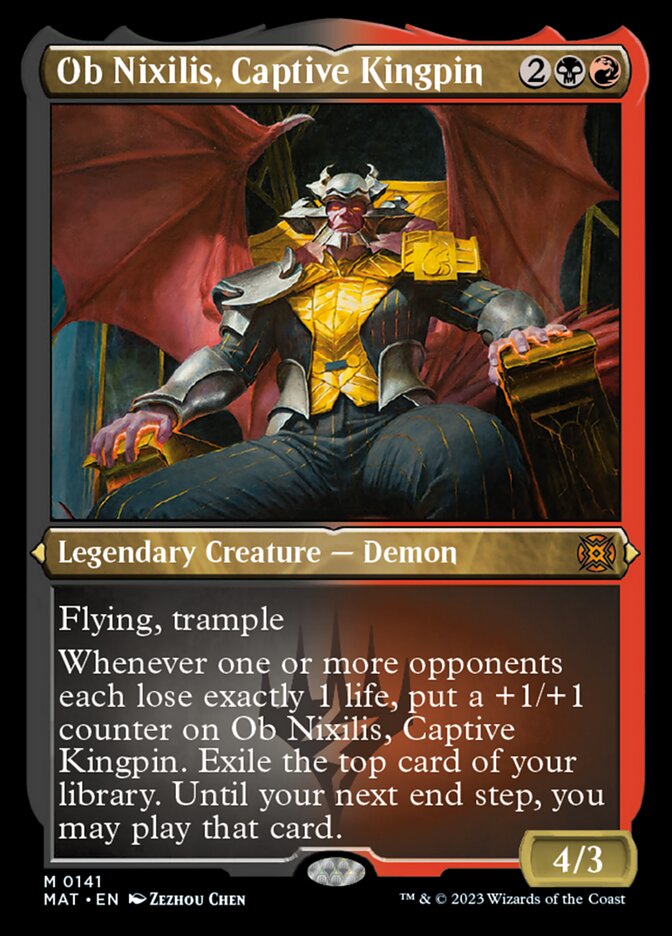 Ob Nixilis, Captive Kingpin (Foil Etched) [March of the Machine: The Aftermath] | Eastridge Sports Cards & Games