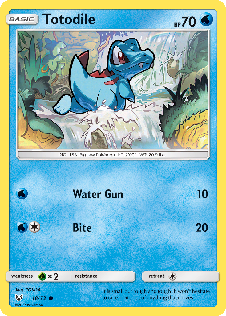 Totodile (18/73) [Sun & Moon: Shining Legends] | Eastridge Sports Cards & Games