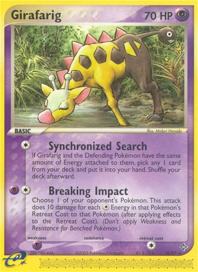 Girafarig (16/97) [EX: Dragon] | Eastridge Sports Cards & Games