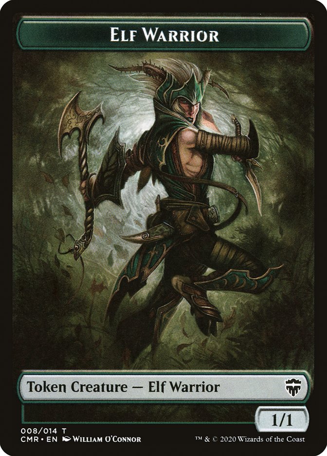 Copy (013) // Elf Warrior Token [Commander Legends Tokens] | Eastridge Sports Cards & Games