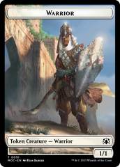 Warrior // Elspeth, Sun's Champion Emblem Double-Sided Token [March of the Machine Commander Tokens] | Eastridge Sports Cards & Games