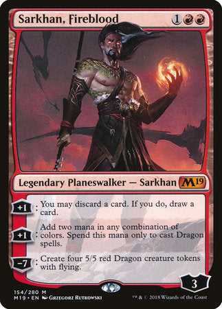 Sarkhan, Fireblood [Core Set 2019] | Eastridge Sports Cards & Games