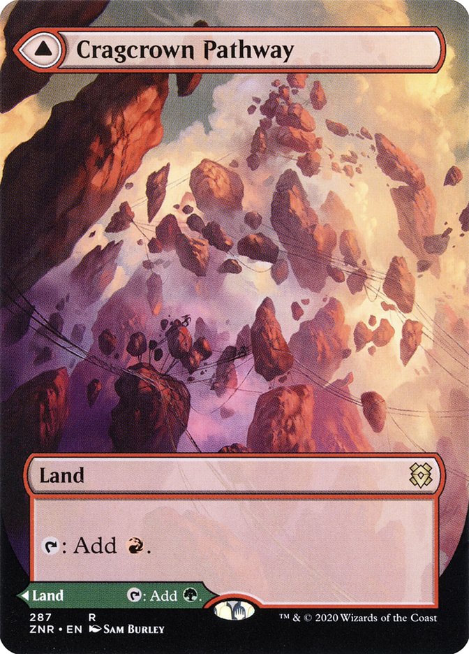 Cragcrown Pathway // Timbercrown Pathway (Borderless) [Zendikar Rising] | Eastridge Sports Cards & Games