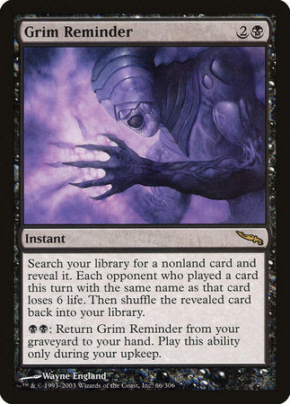 Grim Reminder [Mirrodin] | Eastridge Sports Cards & Games