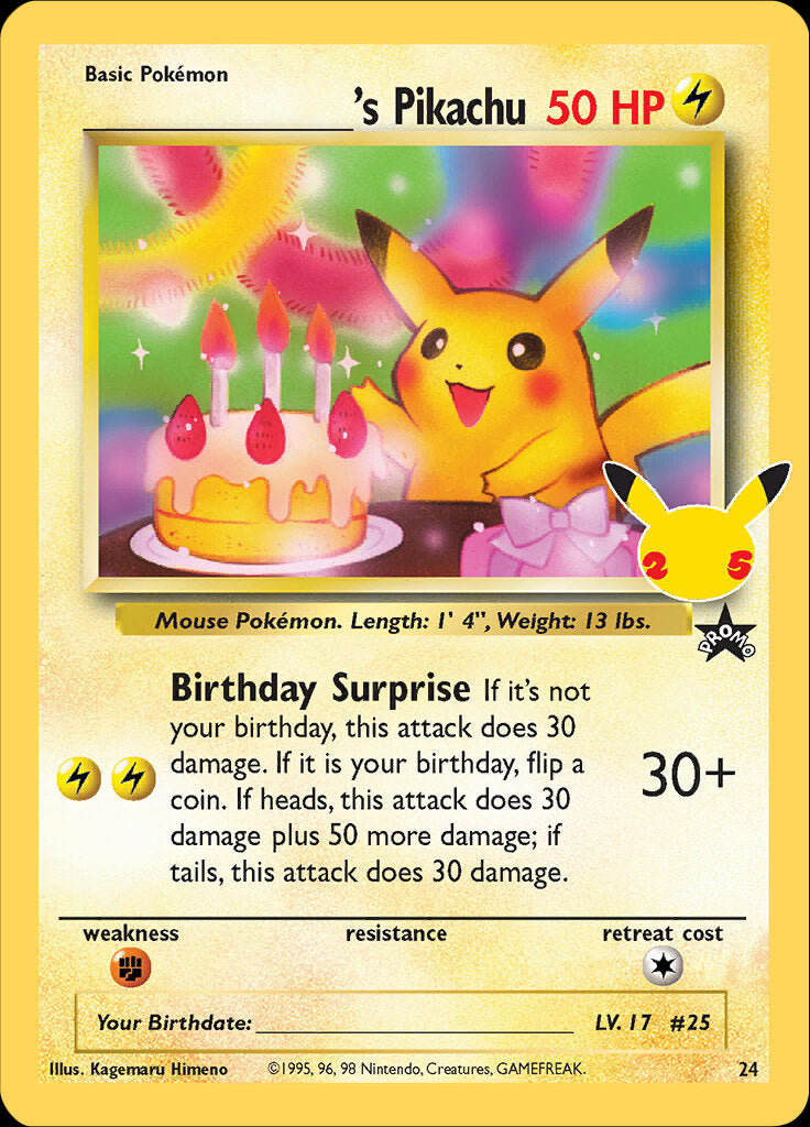 _____'s Pikachu (24) [Celebrations: 25th Anniversary - Classic Collection] | Eastridge Sports Cards & Games