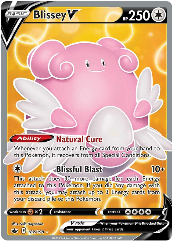 Blissey V (182/198) [Sword & Shield: Chilling Reign] | Eastridge Sports Cards & Games