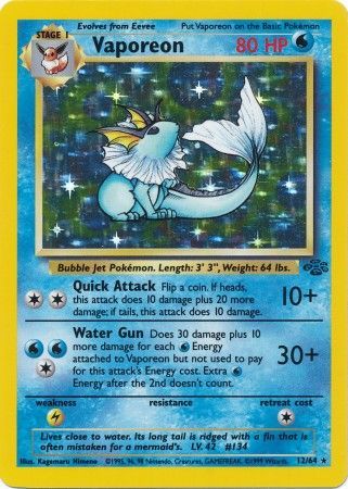 Vaporeon (12/64) [Jungle Unlimited] | Eastridge Sports Cards & Games