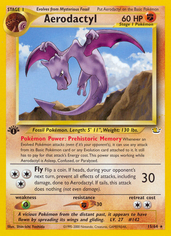 Aerodactyl (15/64) [Neo Revelation 1st Edition] | Eastridge Sports Cards & Games