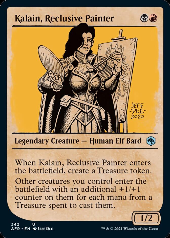 Kalain, Reclusive Painter (Showcase) [Dungeons & Dragons: Adventures in the Forgotten Realms] | Eastridge Sports Cards & Games