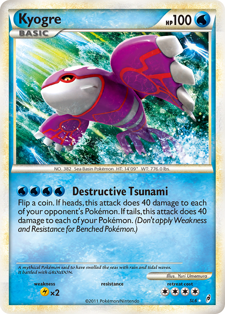 Kyogre (SL6) [HeartGold & SoulSilver: Call of Legends] | Eastridge Sports Cards & Games