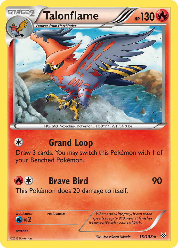 Talonflame (15/108) [XY: Roaring Skies] | Eastridge Sports Cards & Games