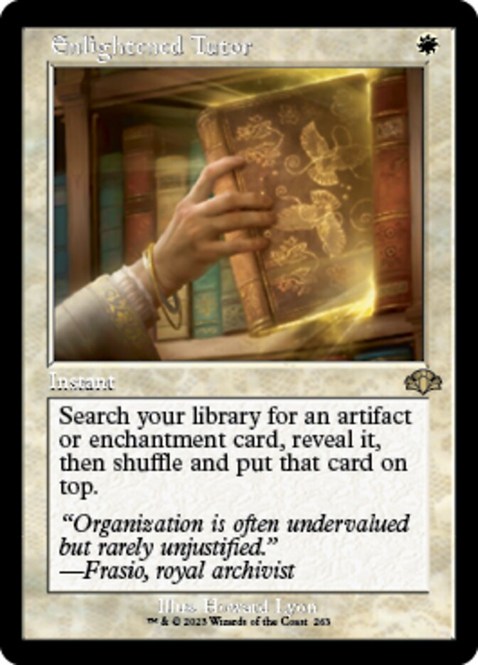 Enlightened Tutor (Retro) [Dominaria Remastered] | Eastridge Sports Cards & Games