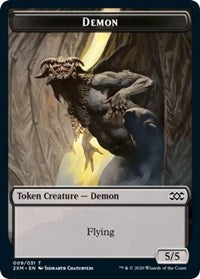 Demon // Marit Lage Double-sided Token [Double Masters Tokens] | Eastridge Sports Cards & Games