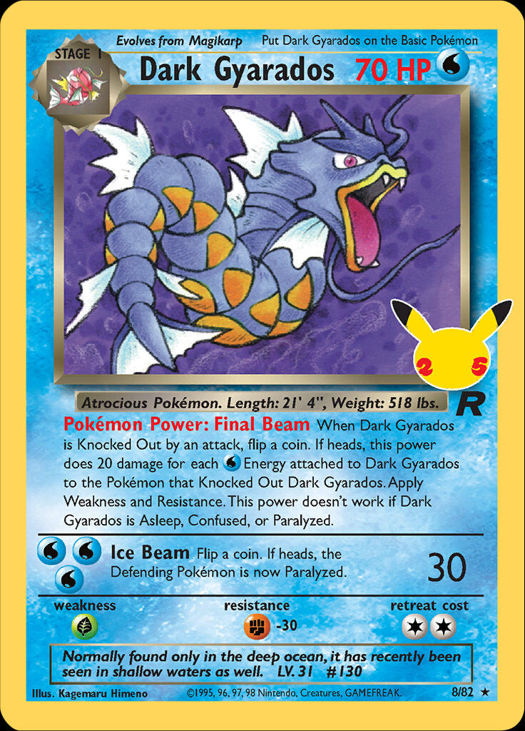 Dark Gyarados (8/82) [Celebrations: 25th Anniversary - Classic Collection] | Eastridge Sports Cards & Games