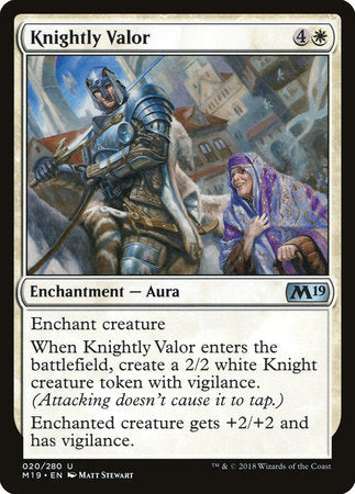 Knightly Valor [Core Set 2019] | Eastridge Sports Cards & Games