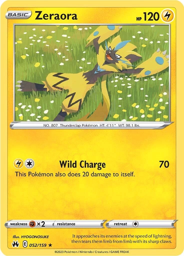 Zeraora (052/159) [Sword & Shield: Crown Zenith] | Eastridge Sports Cards & Games