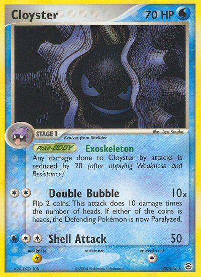 Cloyster (20/112) [EX: FireRed & LeafGreen] | Eastridge Sports Cards & Games
