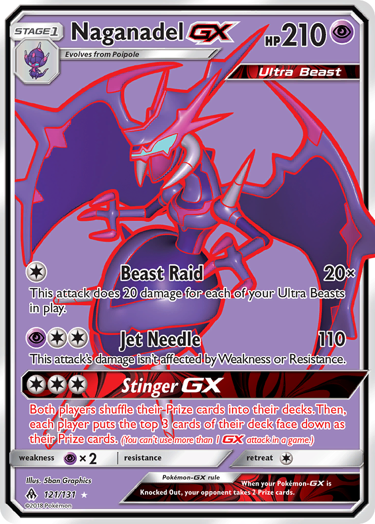 Naganadel GX (121/131) [Sun & Moon: Forbidden Light] | Eastridge Sports Cards & Games