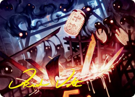 Smoke Spirits' Aid Art Card (Gold-Stamped Signature) [Kamigawa: Neon Dynasty Art Series] | Eastridge Sports Cards & Games
