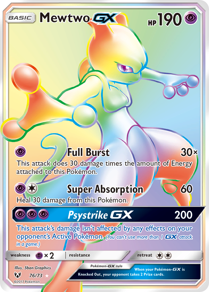 Mewtwo GX (76/73) [Sun & Moon: Shining Legends] | Eastridge Sports Cards & Games