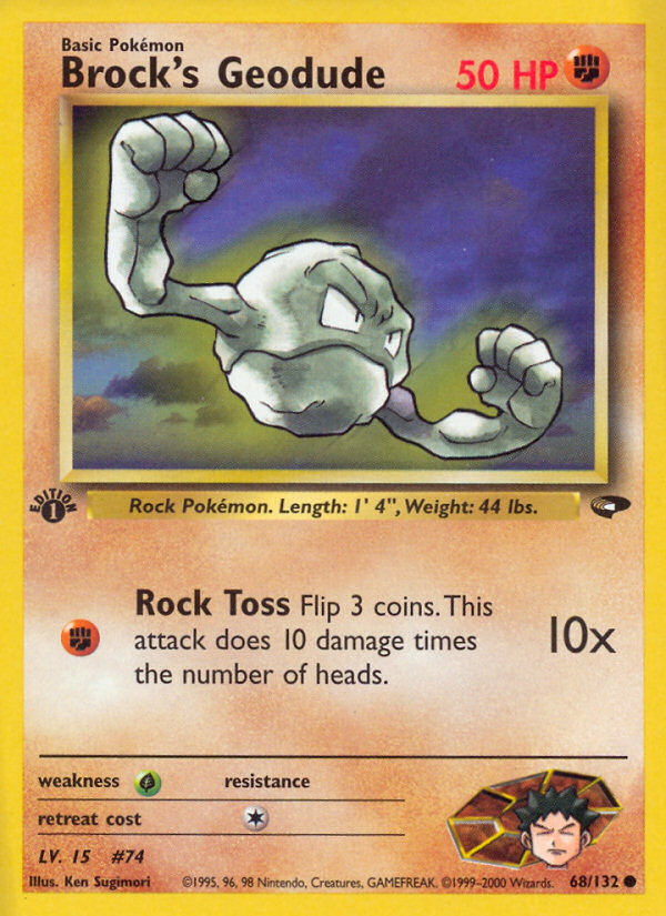 Brock's Geodude (68/132) [Gym Challenge 1st Edition] | Eastridge Sports Cards & Games