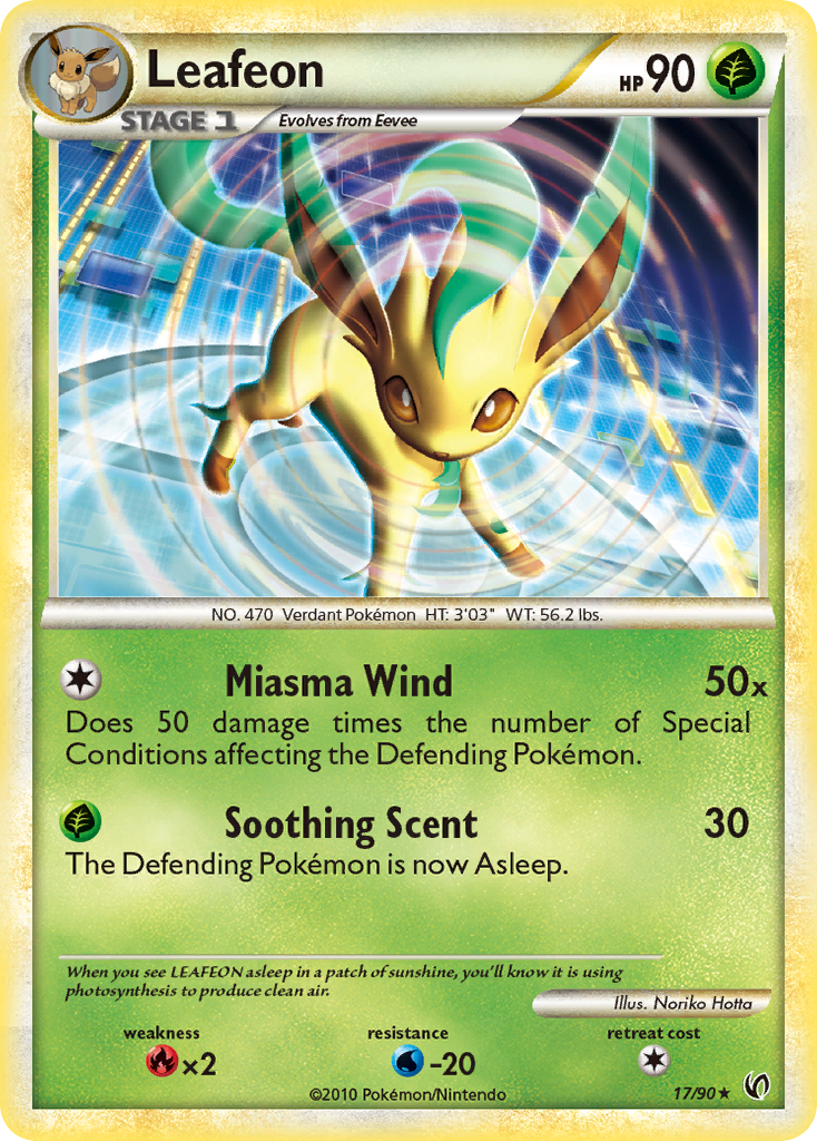 Leafeon (17/90) [HeartGold & SoulSilver: Undaunted] | Eastridge Sports Cards & Games