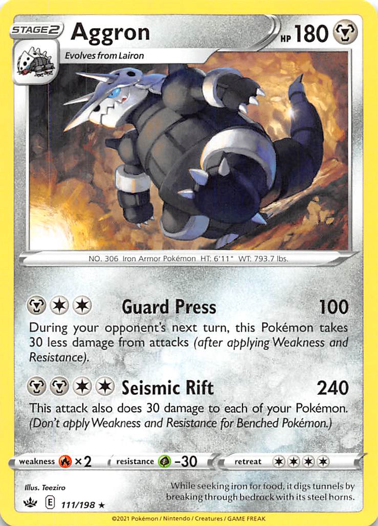 Aggron (111/198) [Sword & Shield: Chilling Reign] | Eastridge Sports Cards & Games
