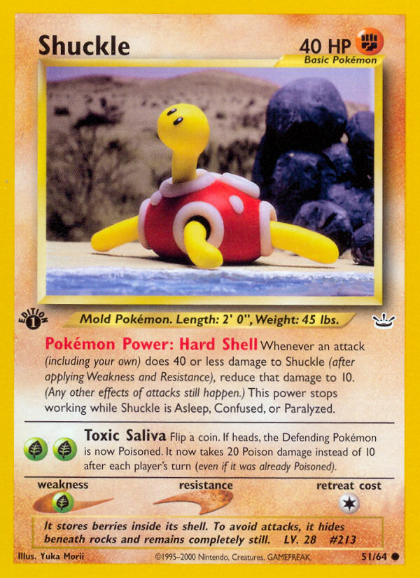 Shuckle (51/64) [Neo Revelation 1st Edition] | Eastridge Sports Cards & Games