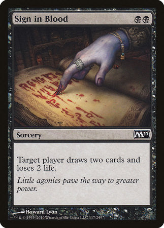 Sign in Blood [Magic 2011] | Eastridge Sports Cards & Games