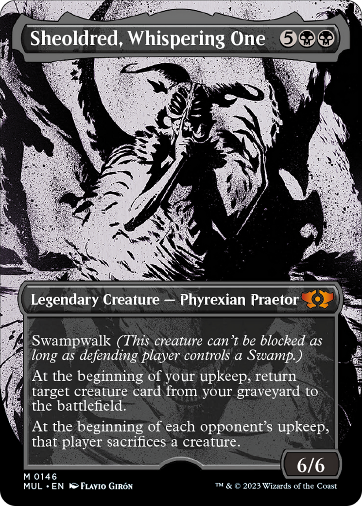 Sheoldred, Whispering One (Halo Foil) [Multiverse Legends] | Eastridge Sports Cards & Games