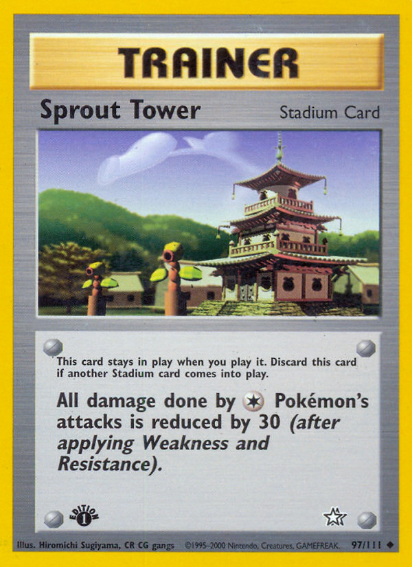 Sprout Tower (97/111) [Neo Genesis 1st Edition] | Eastridge Sports Cards & Games