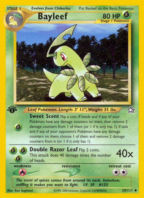 Bayleef (29/111) [Neo Genesis 1st Edition] | Eastridge Sports Cards & Games