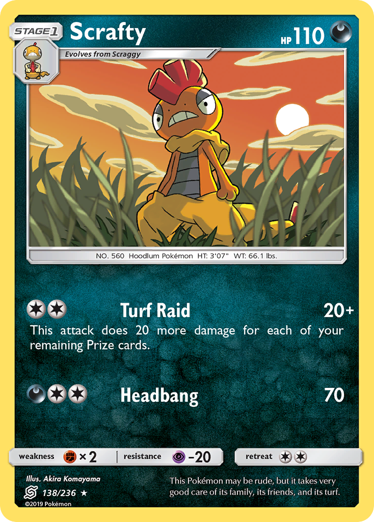 Scrafty (138/236) [Sun & Moon: Unified Minds] | Eastridge Sports Cards & Games