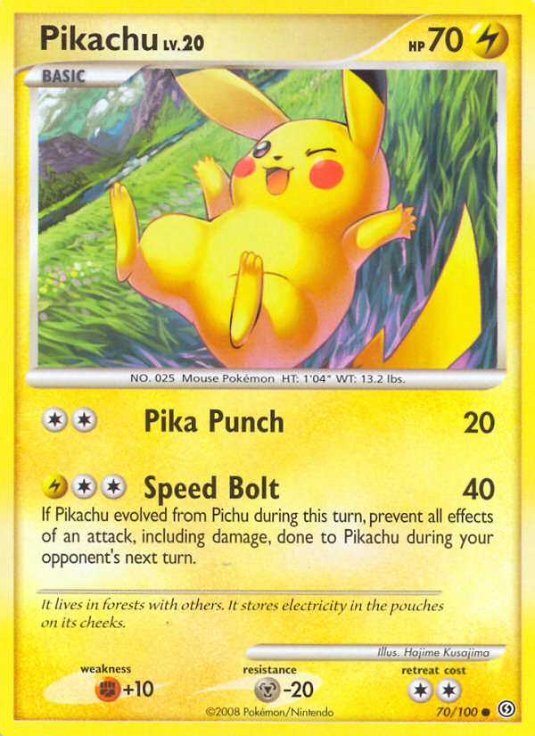 Pikachu (70/100) [Diamond & Pearl: Stormfront] | Eastridge Sports Cards & Games