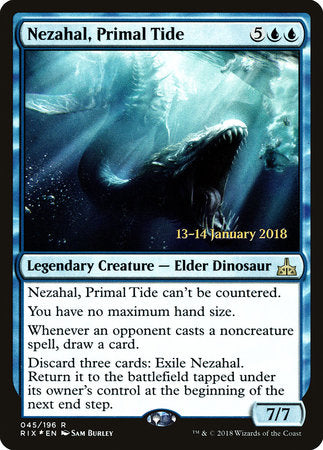 Nezahal, Primal Tide [Rivals of Ixalan Promos] | Eastridge Sports Cards & Games