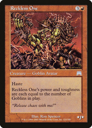 Reckless One [Onslaught] | Eastridge Sports Cards & Games