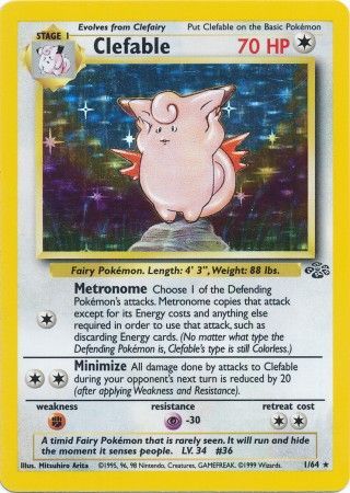 Clefable (1/64) [Jungle Unlimited] | Eastridge Sports Cards & Games