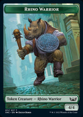 Treasure (014) // Rhino Warrior Double-sided Token [Streets of New Capenna Tokens] | Eastridge Sports Cards & Games