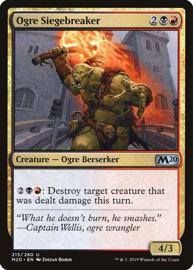 Ogre Siegebreaker [Core Set 2020] | Eastridge Sports Cards & Games