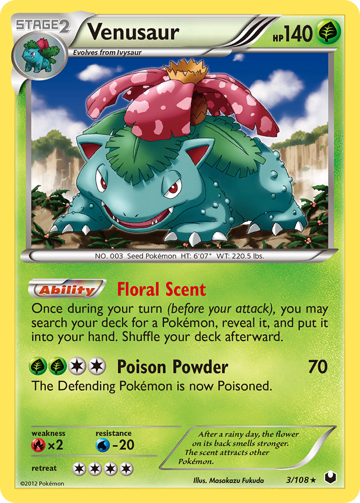 Venusaur (3/108) [Black & White: Dark Explorers] | Eastridge Sports Cards & Games