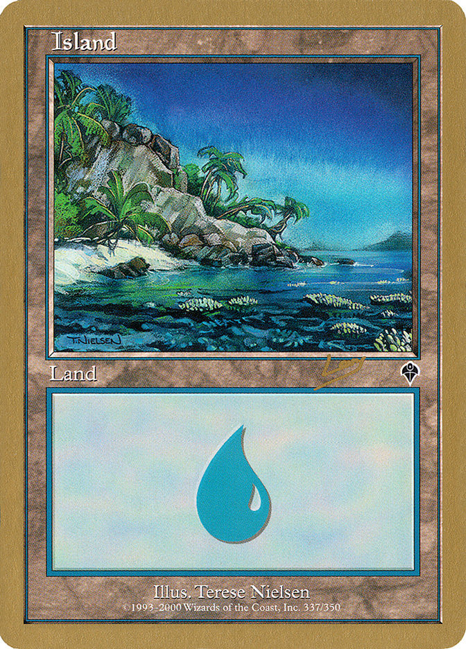 Island (rl337a) (Raphael Levy) [World Championship Decks 2002] | Eastridge Sports Cards & Games