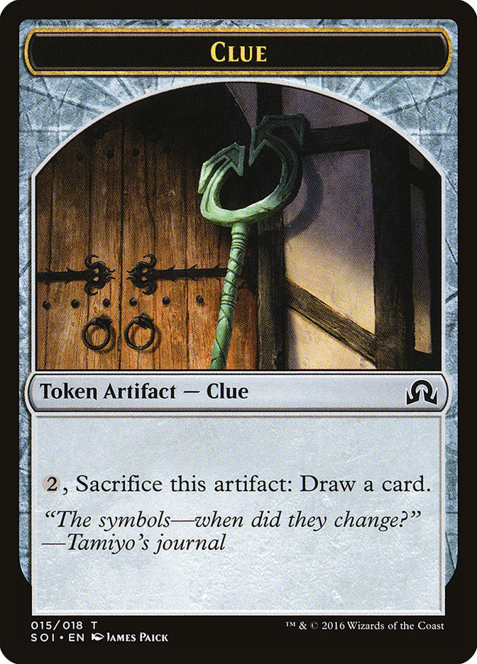 Clue (015/018) [Shadows over Innistrad Tokens] | Eastridge Sports Cards & Games