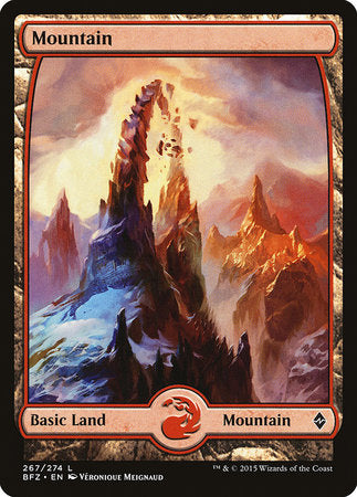 Mountain (267) - Full Art [Battle for Zendikar] | Eastridge Sports Cards & Games