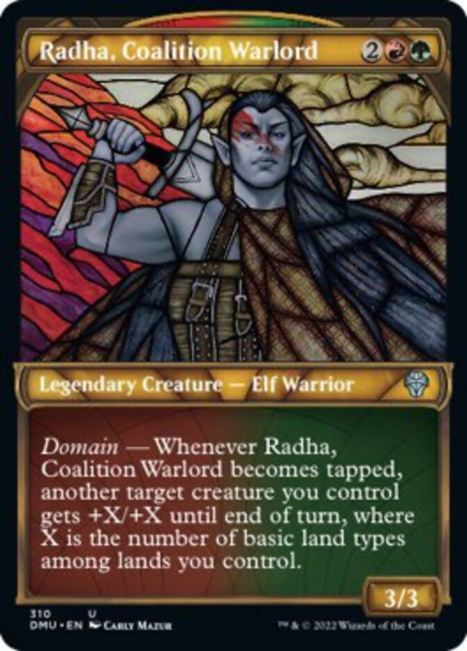 Radha, Coalition Warlord (Showcase) [Dominaria United] | Eastridge Sports Cards & Games