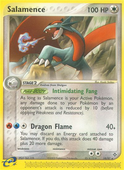 Salamence (19/97) [EX: Dragon] | Eastridge Sports Cards & Games