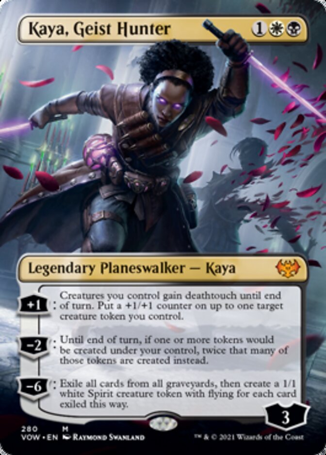 Kaya, Geist Hunter (Borderless) [Innistrad: Crimson Vow] | Eastridge Sports Cards & Games